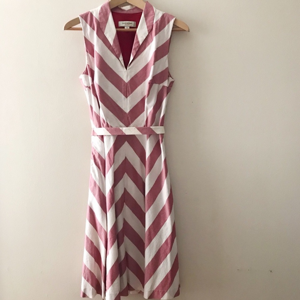 Isaac Mizrahi for Target, Red/White Chevron Dress